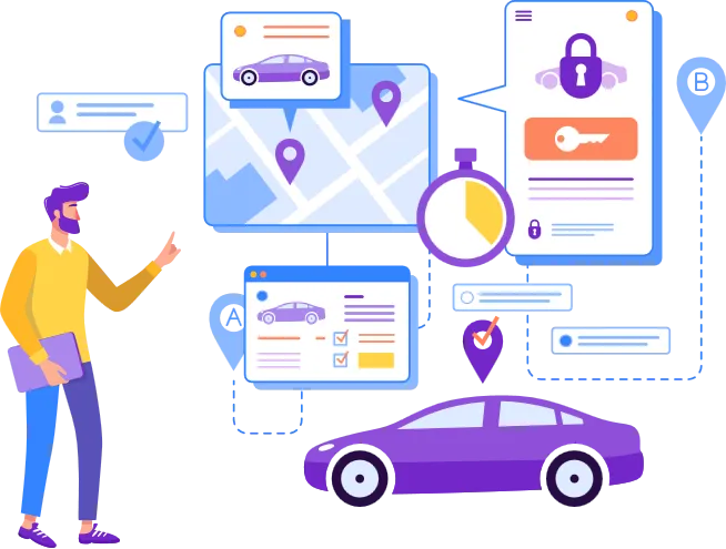Rental car management system