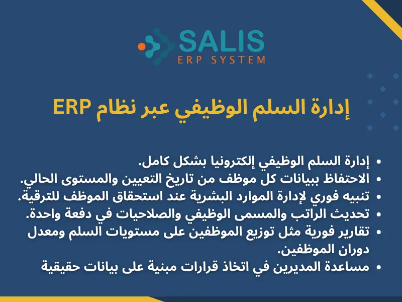 إدارة السلم الوظيفي عبر نظام ERP