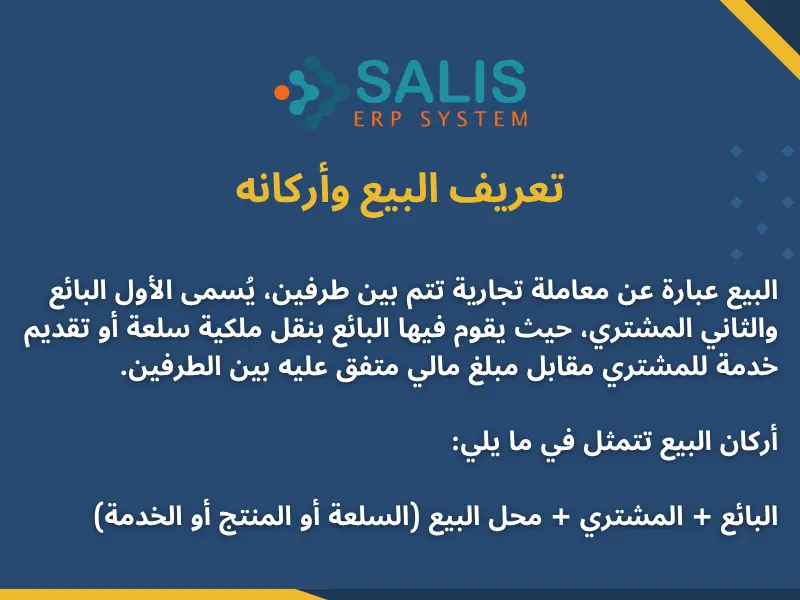 تعريف البيع وأركانه