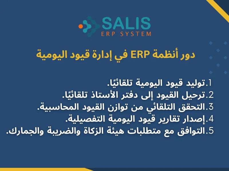 دور أنظمة ERP في إدارة قيد اليومية دور أنظمة ERP في إدارة قيد اليومية