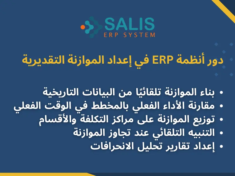 دور أنظمة ERP في إعداد الموازنة التقديرية