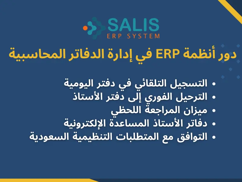 دور أنظمة ERP في إدارة الدفاتر المحاسبية دور أنظمة ERP في إدارة الدفاتر المحاسبية