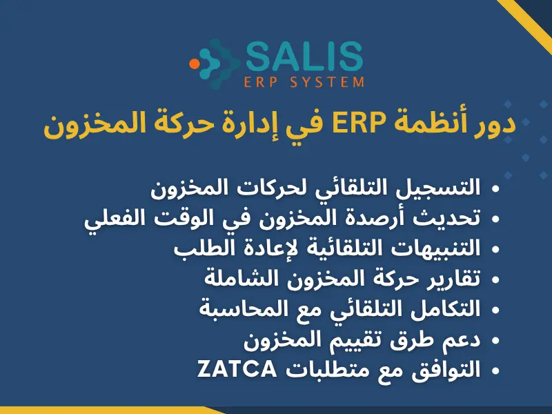 نموذج حركة المخزون دور أنظمة ERP في إدارة حركة المخزون